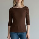 maglia basica manica 3/4 barca